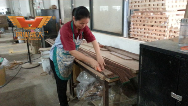 鸿业家具木皮车间|生产车间|【鸿业盛大官网】