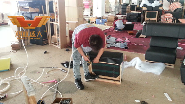 鸿业家具沙发车间|生产车间|【鸿业盛大官网】