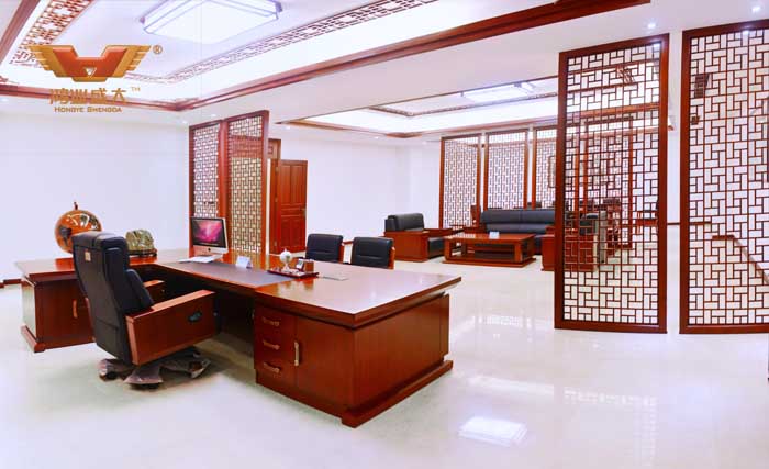 鸿业家具豪华老板办公室展厅|走希望厅|【鸿业盛大官网】