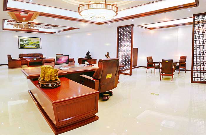鸿业家具豪华老板办公室展厅|走希望厅|【鸿业盛大官网】