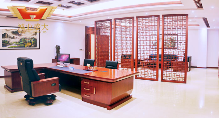 鸿业家具豪华老板办公室展厅|走希望厅|【鸿业盛大官网】